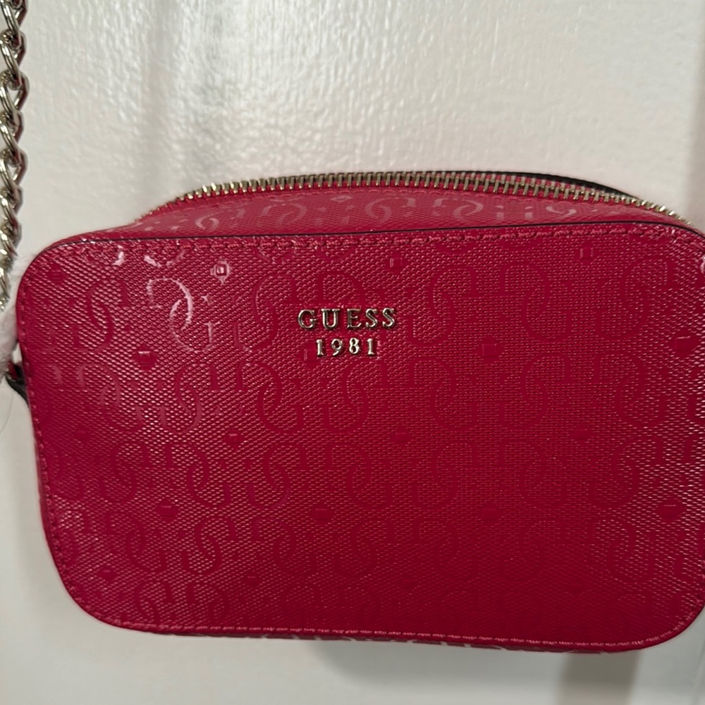 Guess Pink Crossbody Bag with charms!